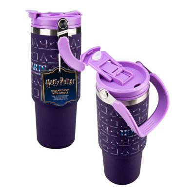 Paladone Harry Potter Insulated Tumbler 900ml - Officially Licensed | 900ml Insulated Tumbler • Handle & Straw Lid • Keeps Drinks Hot Or Cold • Portable Design • HP Gift - Image 3