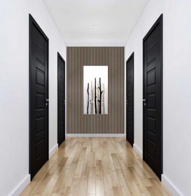 Spaceluxe Acwp009 White Oak Acoustic Panel from B&Q