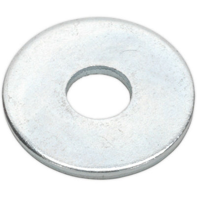 100 PackZinc Plated Repair WasherM6 X 19mmMetricMetal Spacer from B&Q