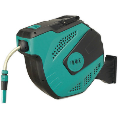  - 20M Automatic Garden Hose Reel With Spray NozzleDurable Pvc Pipe For Easy Watering