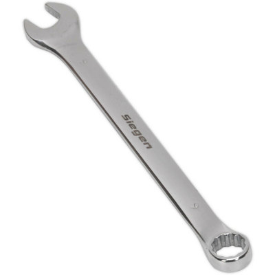 B&Q Hardened Steel 9Mm Combination Spanner - Durable Chrome Vanadium Wrench