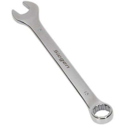 15mm Hardened Steel Combination SpannerPolished Chrome Vanadium Wrench For Professionals from B&Q