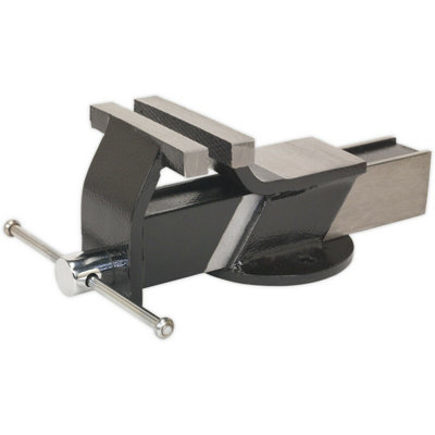 100mm Bench Mountable Steel Fabricated Vice100mm Jaw OpeningBuilt In Anvil from B&Q