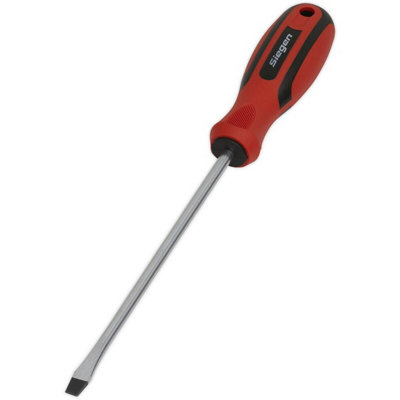 Ergonomic Slotted Screwdriver 6X150mmChrome Vanadium With Soft Grip Handle from B&Q