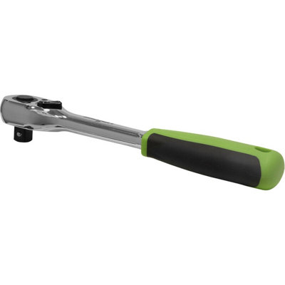  - Professional 72-Tooth Flip Reverse Ratchet Wrench1/2 Inch Drive With Pear-Head Design