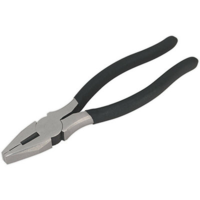 180mm Combination PliersDrop Forged Steel20mm Jaw CapacityFoam Grip from B&Q