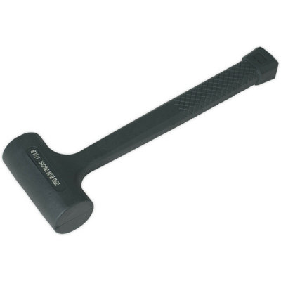 1.5Lb Dead Blow Hammer With Rubber HeadAnti-Rebound Mallet For Precision Work from B&Q