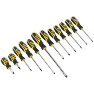  - Premium 12 Pack Soft Grip Screwdriver Set With Magnetic Tips