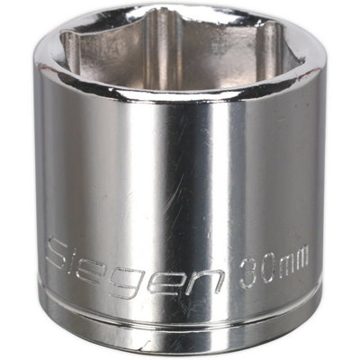 30mm Chrome Plated Drive Socket1/2" Square DriveDurable Carbon Steel Tool