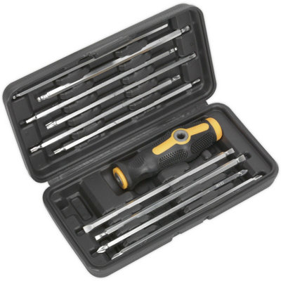20-In-1 T Bar Screwdriver Set - Slotted Phillips Trx Hex Ball - Long Bits & Case 5056581905055 - Image 3