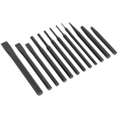 - Professional 12 Piece Punch And Chisel SetDurableCorrosion Resistant Tools For Precision Work