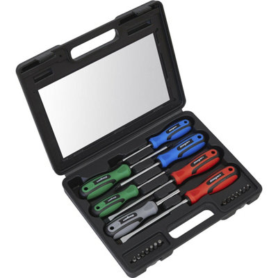  - 21-Piece Premium Soft Grip Screwdriver Set With Magnetic Tips And Case