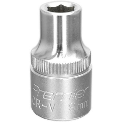 Durable 9mm Steel Drive Socket1/2 Inch Chrome Vanadium Wrench Tool