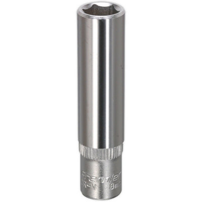 8mm Forged Steel Deep Drive SocketDurable Chrome Vanadium Tool For Professionals And Diyers from B&Q