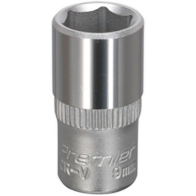 9mm Chrome Vanadium Drive Socket1/4 Inch Square Drive Forged Steel Tool