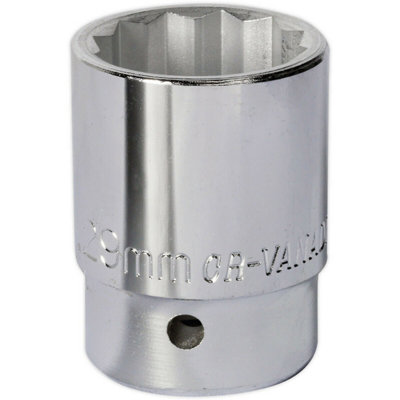  - High-Quality 29mm Forged Steel Drive Socket With 3/4" Square Drive