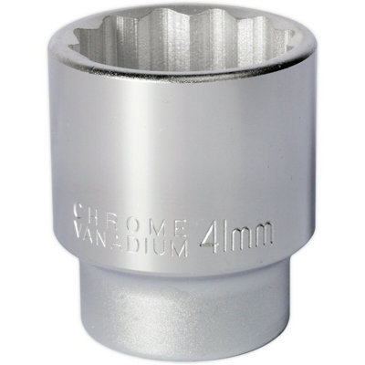 41mm Chrome Vanadium Forged Drive Socket3/4" Square Drive Tool For Professionals from B&Q