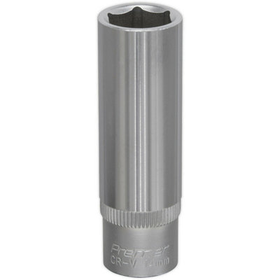 14mm Chrome Vanadium Deep Drive SocketDurable 3/8" Square Drive Tool from B&Q