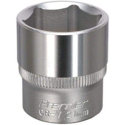 Loops 21Mm Forged Steel Drive Socket - 3/8" Square Drive - Chrome Vanadium Socket - Image 3