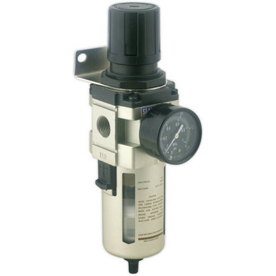 High-Performance Air Supply Filter And Regulator With Auto Drain Valve For Workshops from B&Q