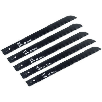  - 5 PackHss Air Jigsaw Saw Blades24 Tpi Black Reciprocating Multi Material