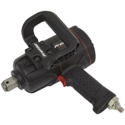  - Powerful 1 Inch Composite Air Impact Wrench With Twin Hammer And Side Handle