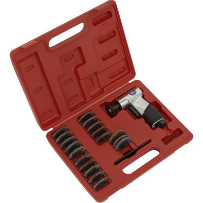  - 35 Piece 50mm Air Mini Sander And Discs Kit For Car Bodywork Repairs