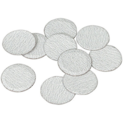 10 Pack Of 75mm Hook And Loop Mini Sanding Discs60 Grit Aluminium Oxide Sheets For Precision Sanding