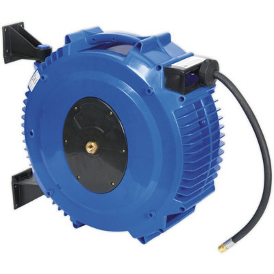 20M Retractable Air Hose With Impact Resistant Reel And 3/8" Bsp Inlet from B&Q