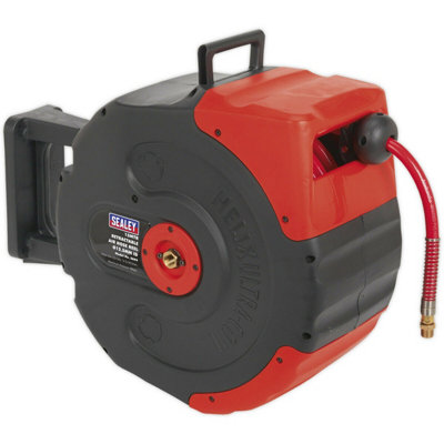15M Retractable Air Hose Reel With Durable Reinforced Pvc For Professional Use from B&Q