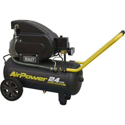  - 24L Heavy Duty Direct Drive Air Compressor With 2Hp Induction Motor110V Power Supply