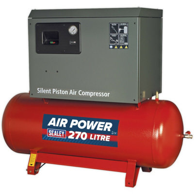 270 Litre Low Noise Belt Drive Air Compressor With 7.5Hp Electric Motor from B&Q