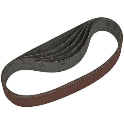  - Premium 5 Pack Of 30mm X 540mm Sanding Belts80 Grit Aluminium Oxide For Belt Sanders