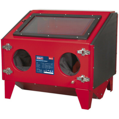 Twin Access Shot Blast Cabinet & Gun Kit695 X 580 X 625mm Surface Preparation from B&Q