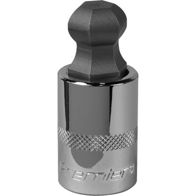 17mm Ball-End Hex Socket BitDurable Chrome Vanadium Wrench Socket For 1/2" Drive from B&Q