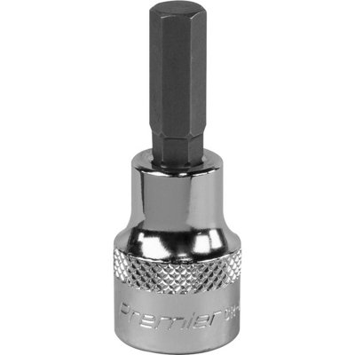 7mm Forged Hex Socket BitPremium Chrome Vanadium 3/8" Drive Wrench Tool