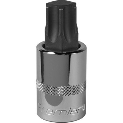 B&Q Premium T80 Trx Star Socket Bit - 1/2" Drive With Knurled Grip