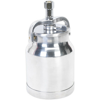  - 1L Aluminium Paint Pot With Cam Action Lid For Spray Gun Cleaning