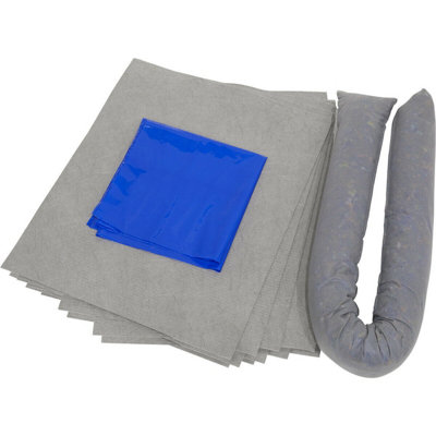 15L Oil Fuel Spill Control Kit With Absorbent Pads And Sock from B&Q