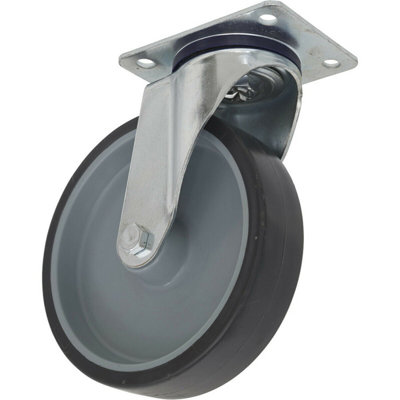 75mm Thermoplastic Swivel Castor Wheel With Durable Pp Core And 25mm Tread Width from B&Q