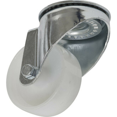 Heavy-Duty 80mm Swivel Castor Wheel With Non-Marking Polyamide Tread from B&Q