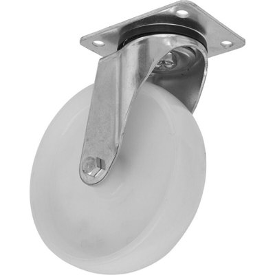 B&Q 80Mm Heavy Duty Swivel Castor Wheel With Aluminium Core And Nylon Tread
