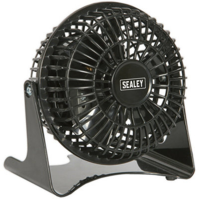4 Inch Mini Composite Desk FanSingle Speed Personal Cooler3-Pin Uk Plug from B&Q