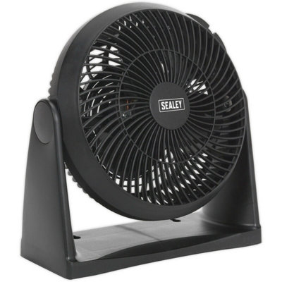 8 Inch Composite Desk Or Floor Standing Fan - 3 Speed Settings - 3-Pin Uk Plug