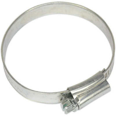 30 Pack Zinc Plated Hose Clip44 To 64mm DiameterExternal Pressed Threads from B&Q