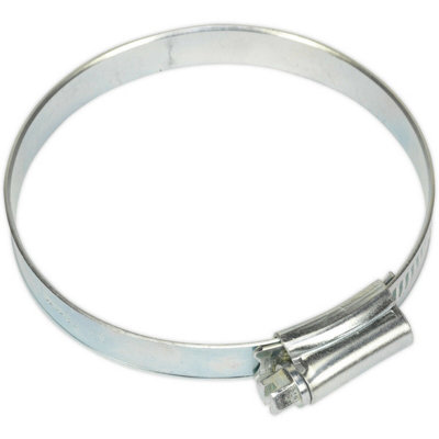 30 Pack Zinc Plated Hose Clip64 To 76mm DiameterExternal Pressed Threads from B&Q