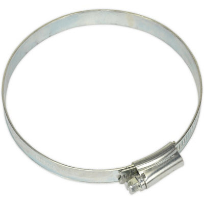 30 Pack Zinc Plated Hose Clip80 To 100mm DiameterExternal Pressed Threads from B&Q