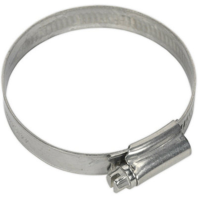 10 Pack Stainless Steel Hose Clip44 To 64mm DiameterHose Pipe Clip Fixing from B&Q