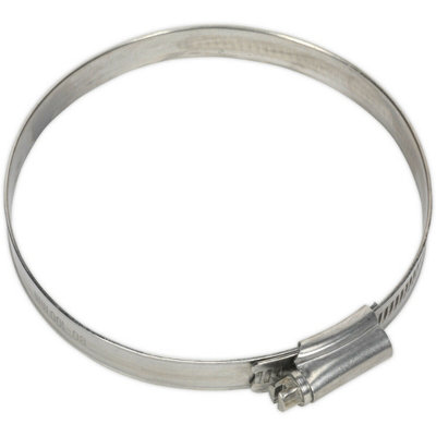 5 Pack Stainless Steel Hose Clip80 To 100mm DiameterHose Pipe Clip Fixing from B&Q