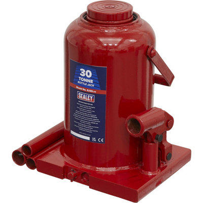  - Heavy-Duty 30 Tonne Bottle Jack With Machine Welded Base For Ultimate Strength